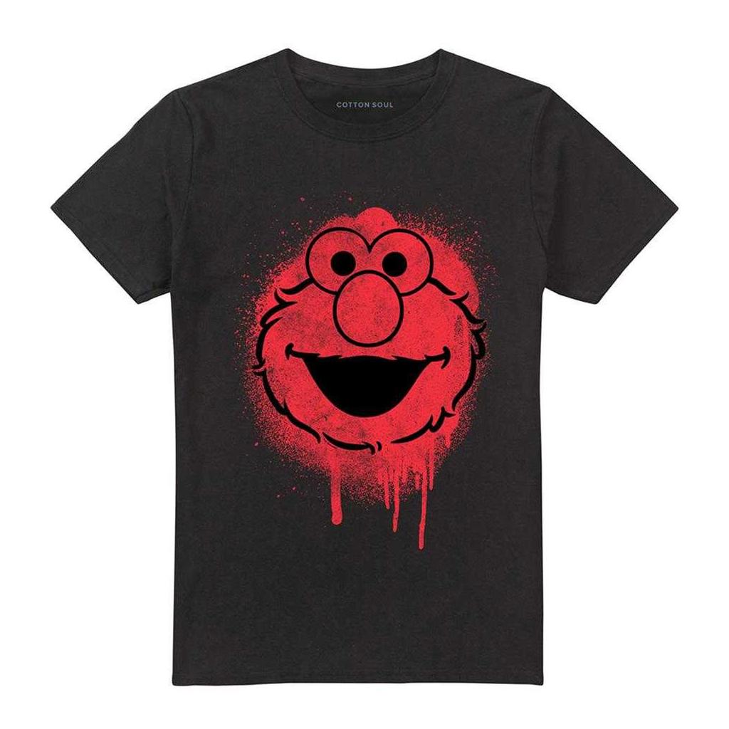 Sesame Street Unisex Adult Elmo Graffiti T-Shirt