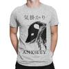 Anxiety Opossum Live Weird T-Shirts for Men Funny Vintage Cotton Tee Shirt Crew Neck Short Sleeve T Shirts Graphic Clothing