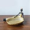 Resins Figure of African Black Woman Sculpture for Adding Cultural Touch to Interior