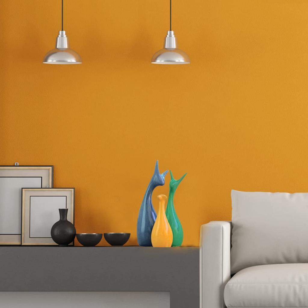 Dekoracja domu Szczęśliwy Jeleń Statuetka Rodzina Fortepian Wykończenie Ceramiczne Figurki - (Zestaw 3, Złoty Zestaw)