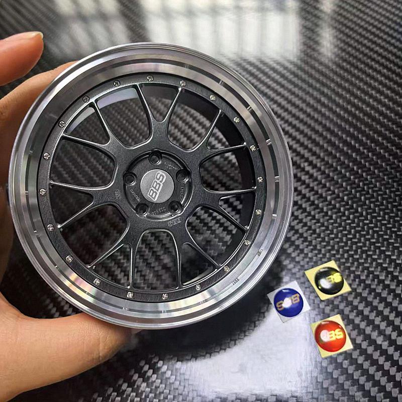 Metal Mini Road Wheel Rim, RAYs Aluminum Alloy Forged Refitting Wheel Model Modified Ornaments Desktop Display