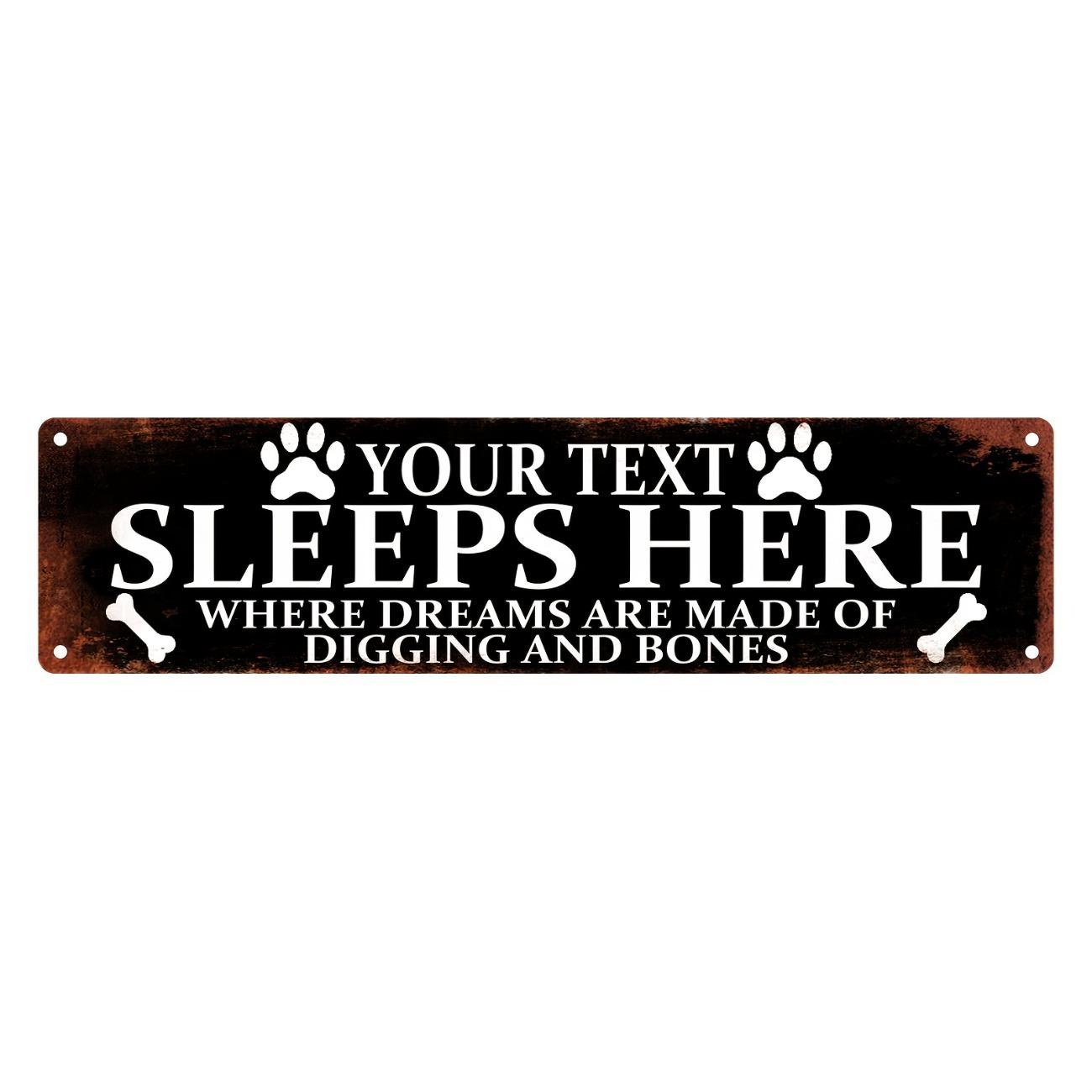 

Custom Vintage Metal Pet Sign Home Wall Decor