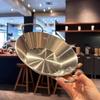 22cm Paella Pan Silver Gold Seafood Rice Pot Japanese Style Metal Serving Plate Dish  Kitchen Use