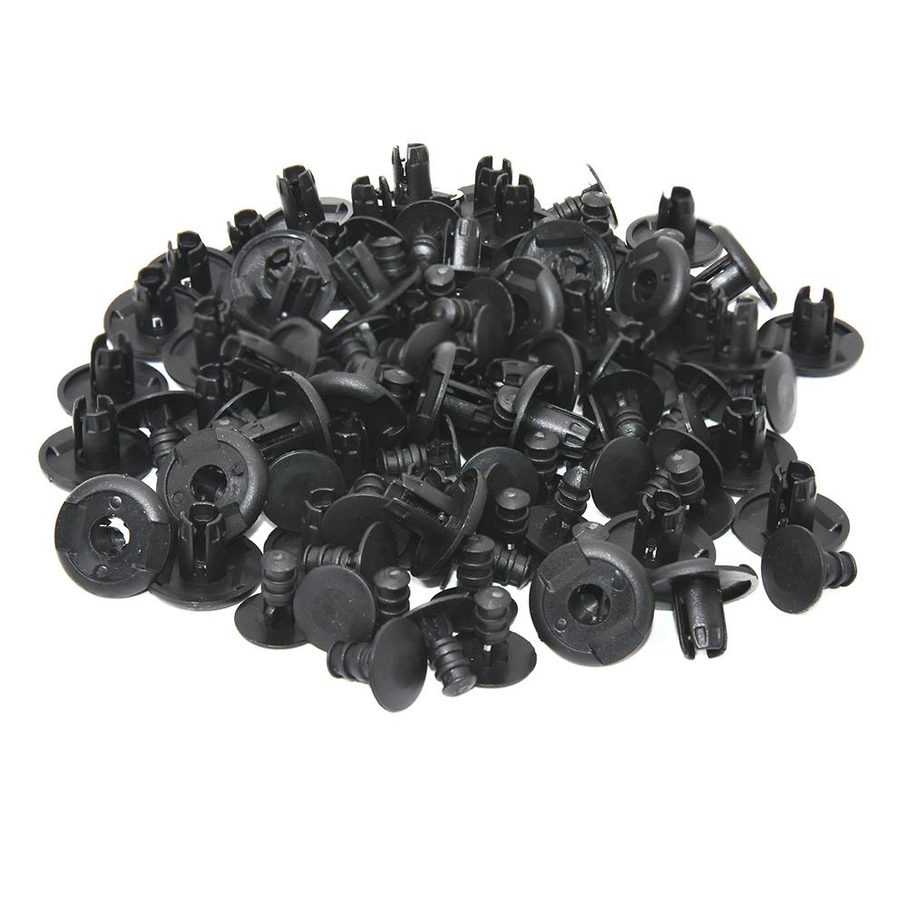 8mm Universal Car Plastic Fastener Rivets Bumper Door Panel Fender Trim Clips Retainer Screw Rivet Clamp For Nissan Honda Toyota