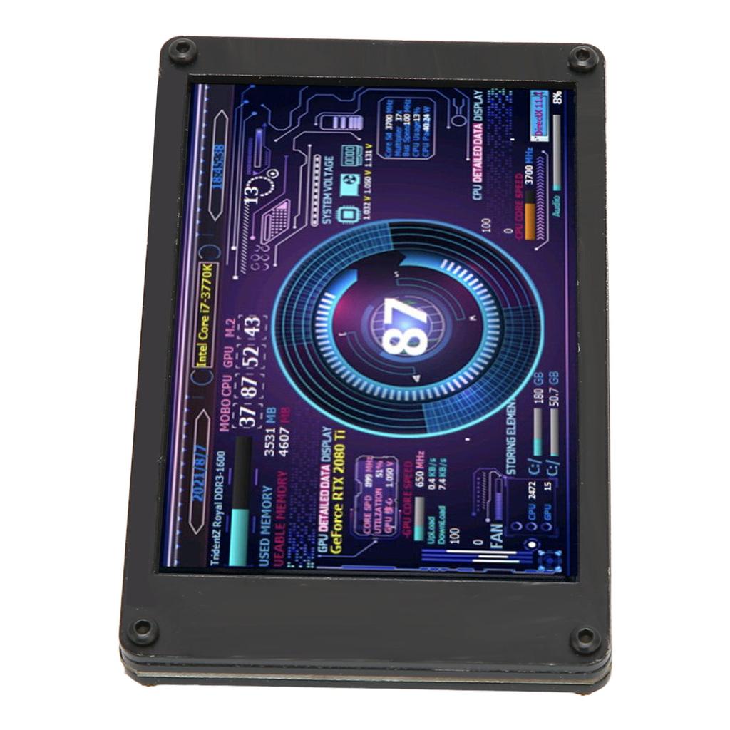 Computer Temp Monitor 3.5 Inch IPS USB Mini Screen Temperature Display PC CPU Data Monitor for PC CPU RAM Data