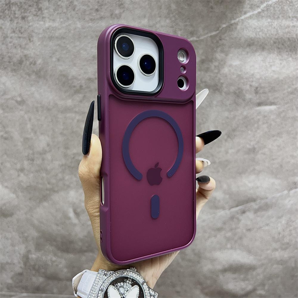 Matt Genomskinligt Frostat Stötsäkert Magnetiskt Telefonfodral För iPhone 17 Air 16 15 14 13 12 17 Pro Max Magsafe Måste-Ha Fodral