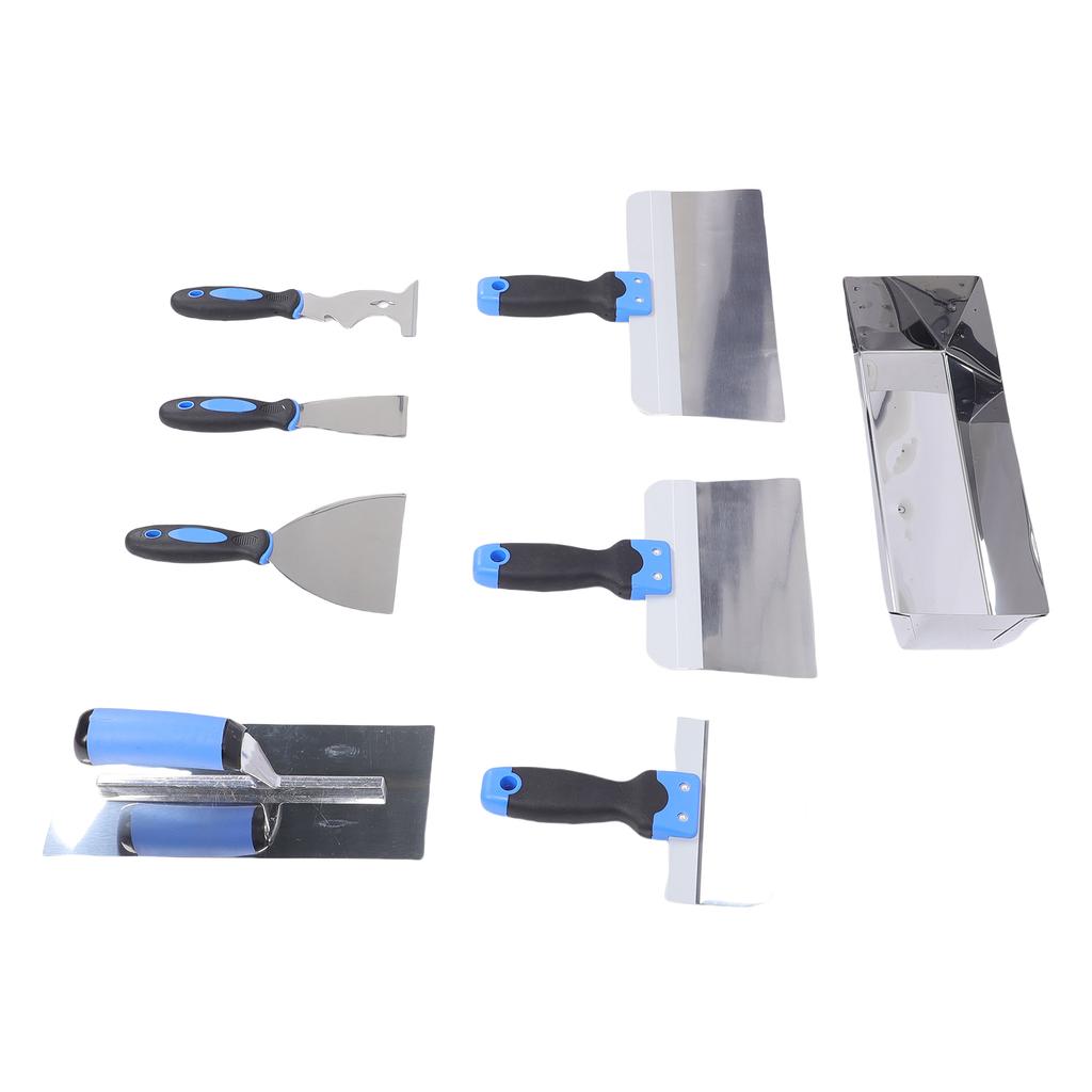 Drywall Spatula Set Stainless Steel Scraper Shovel Plastering Trowel 14 Inch Mud Pan for Wall Taping Spreading Painting