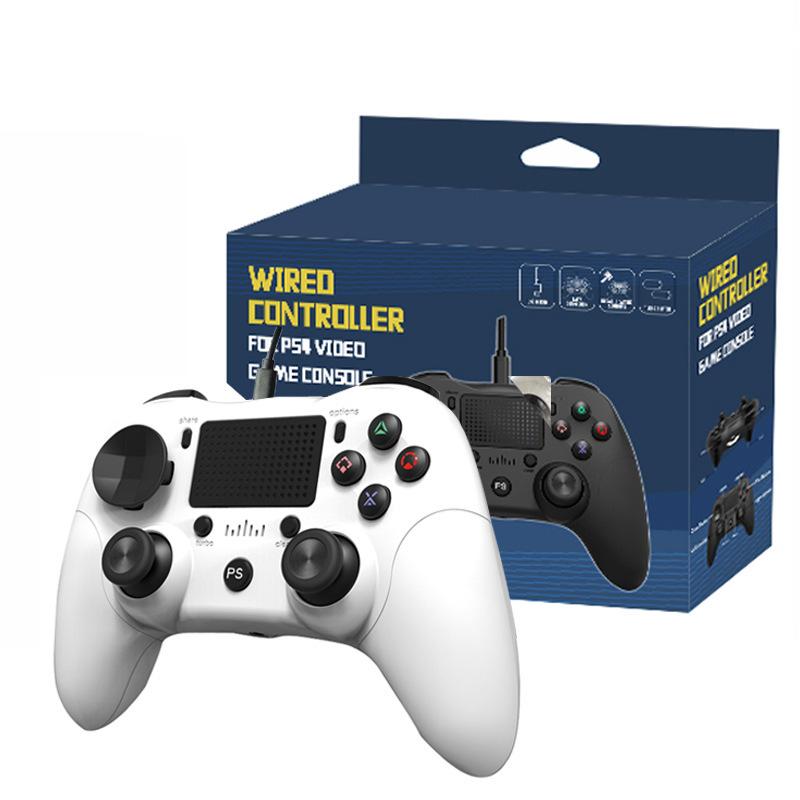 USB Wired Gamepad for PS3/PS4/Android/PC Console Controller Joystick Joypad with Dual Motor Vibration for PS4 Game Controller белый