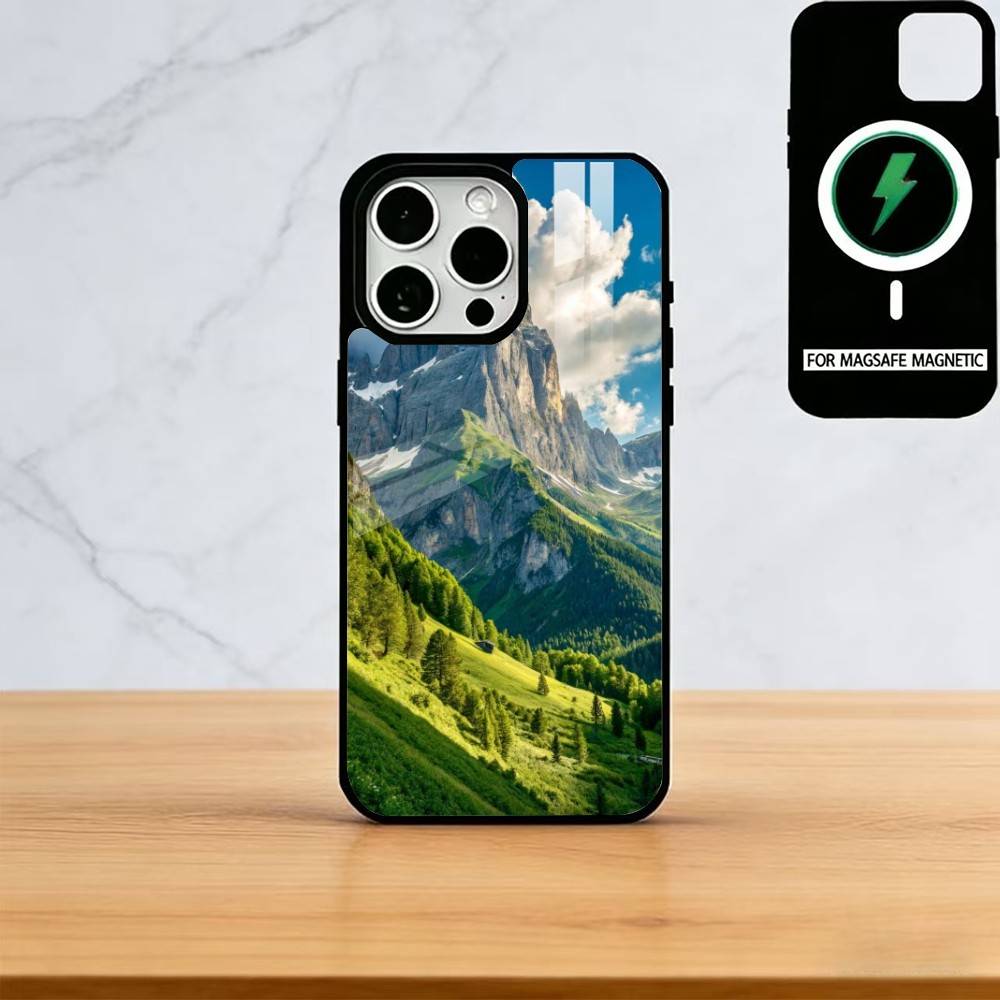 Mountains And Lakes Phone Case For iPhone17,16,15,14,13,12,11 Plus,Pro Magnetic with Magsafe Wireless Charging