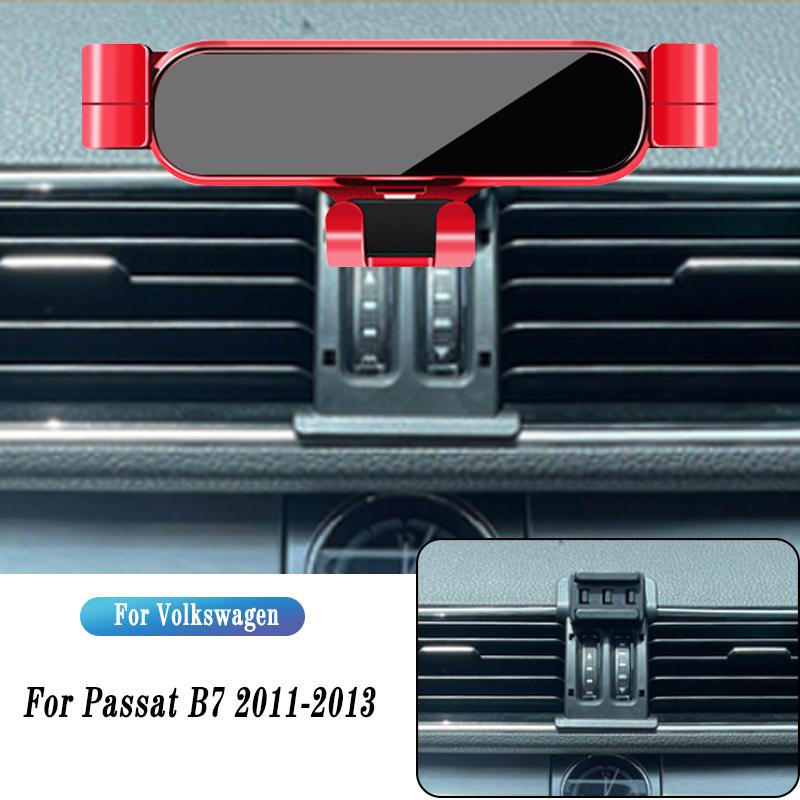 Car Phone Holder For Volkswagen Passat B7 B8 B9 2011-2022 Gravity Navigation Bracket GPS Stand Air Outlet Clip Rotatable Support