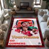 Arsenal Customized Name Floor Rug Office Rug Perfect for Playrooms Kitchen Outdoor Foyer Antislip Carpet Anime Office Decor Perfect Gift for Women/Men