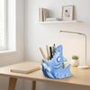 Cartoon Shark Pen Holder Creative Stationery Storage Box Study Room Resin Pen Holder  School