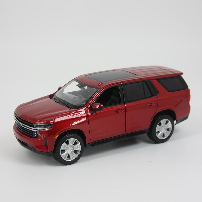 

Maisto 1:26 Simulated Chevrolet Tahoe 2021 alloy off-road vehicle model city sedan decoration collection door can be opened красный