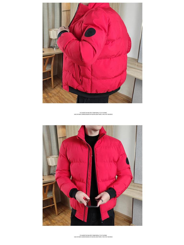 Marken Herren Slim Fit Daunenjacke - Dicke Warme Lässige Oberbekleidung mit Stehkragen für Herbst & Winter