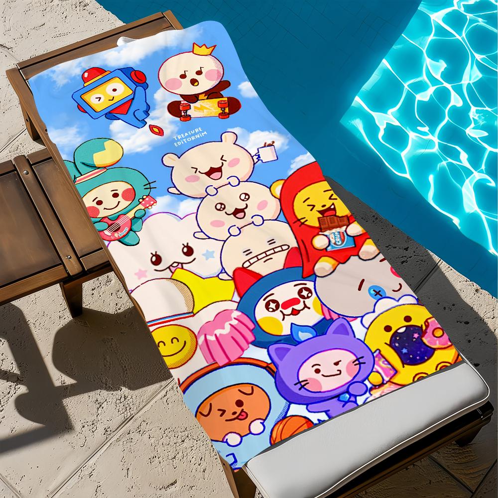 H-hIKUN cute Towel Beach Quick Dry Soft Pool Towels Gift for Travel Gym Shower Camping sports