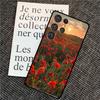 Red Corn Poppy Flower Case For Samsung Galaxy S25 S26 Ultra S20 S21 S22 S23 S24 Ultra S10 Plus S25 FE Back Cover