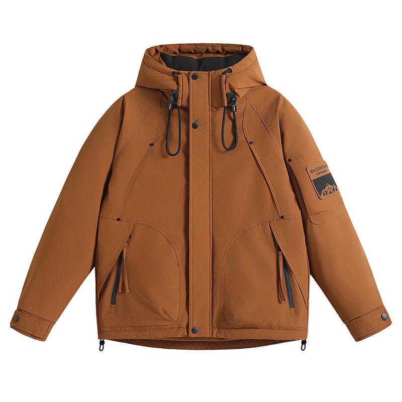 Men's Winter Thickened Down Jacket: Trendy, High-End Workwear for Cold Weather