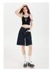 Women's 2025 Summer Loose Slimming Korean Style Denim Shorts - Trendy Casual Versatile Fashion