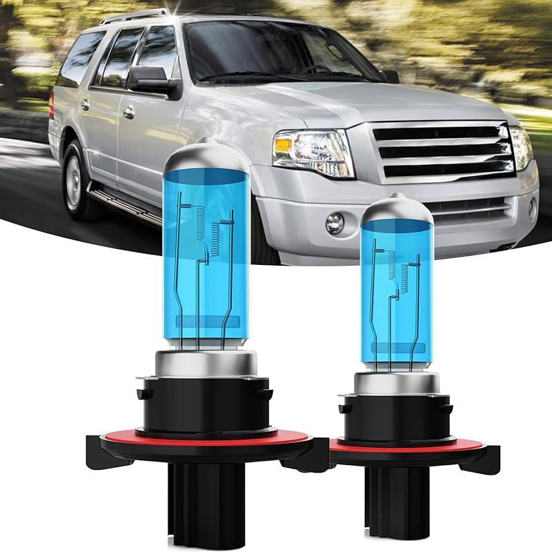 Headlights Fit for Nissan Altima 2007-2018 Halogen Headlight Bulbs,H11/H8/H9 High Beam+ Low Beam Headlight Bulbs Kit,Plug And Play,Pack of 4 (Nissan Year:2007-2014 for Ford E