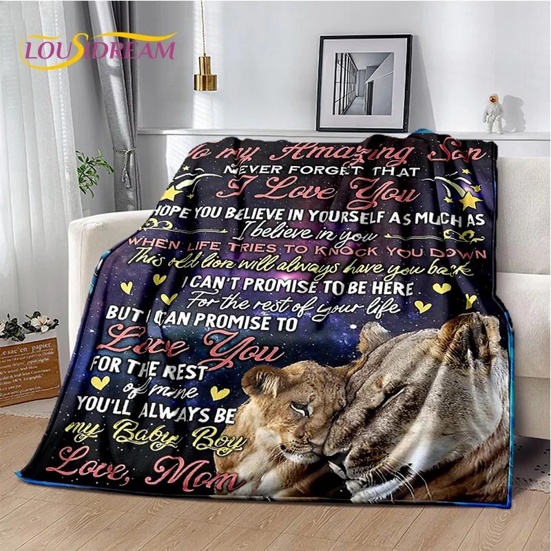 29 Style New Gift To My Son Daughter Grandedaughter Letter  Blanket,Soft Throw Blanket for Home Bedroom Bed Sofa Picnic Cover