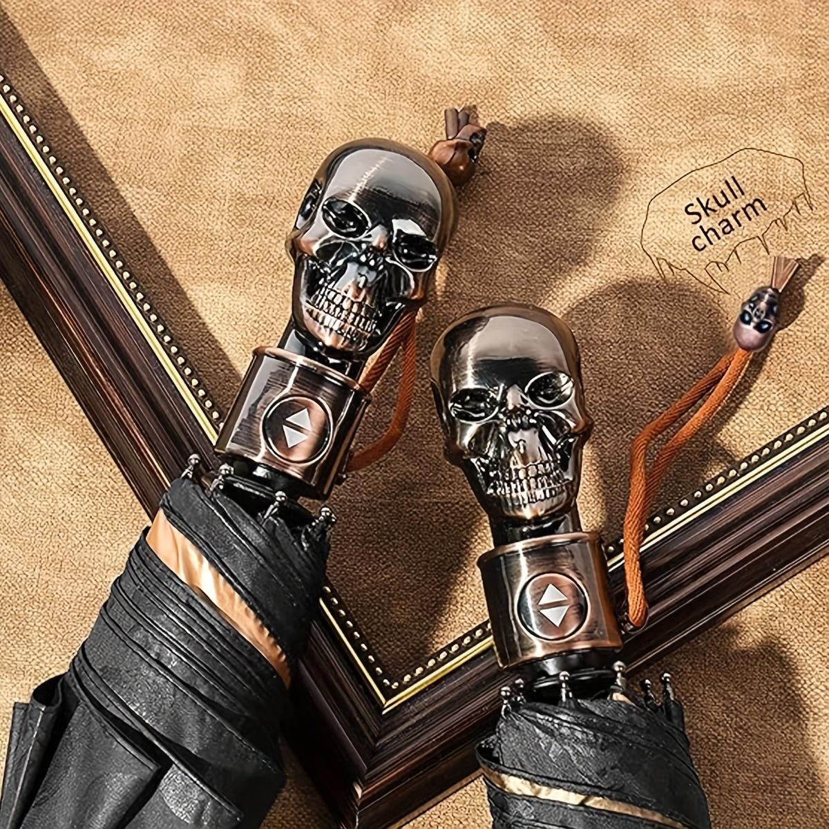 Складной зонт с ручкой в ​​форме черепа — фото 7