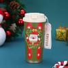 500ml Christmas Thermos Cup  Portable Coffee Mug Stainless Steel Vacuum Flasks Cold&Hot Insulated Xmas Gift Cup Santa Claus Mug