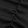 Damen Freizeit Mode Farbe Ärmellos Seitliche Raffung Sexy Schlankes Kleid