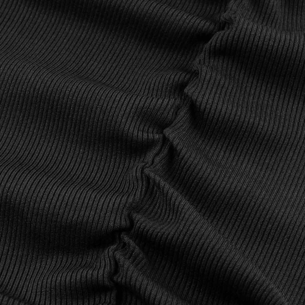 Damen Freizeit Mode Farbe Ärmellos Seitliche Raffung Sexy Schlankes Kleid