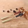 32cm Metal Shoe Horn Long Portable Shoe Lifter Shoe Puller Wood Handle Shoehorn  Women Men