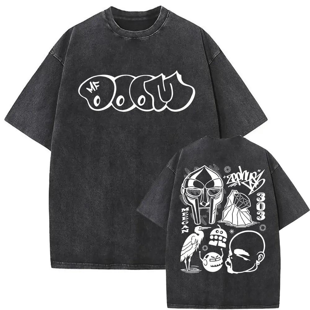 

Потерта Вінтажна Реперська Mf Doom MM FOOD Графічний Принт Футболка Чоловіки Жінки Хіп-Хоп Мода Футболки Чоловіча Повсякденна Оверсайз Вуличний Стиль XXL сірий