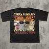 Girls Love My Autism Swag Funny Cat Meme Tshirt Weird Shirts Clothes Cats Lover Gift BrainrotShirt Silly Tshirt Graphic Tshirts