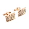 Yousheng 1 Pair Cufflinks Polished Smooth Surface French Style Hollow Twist Round Square Shape Men Suit Shirt Cufflinks  DIY Craft Buttons