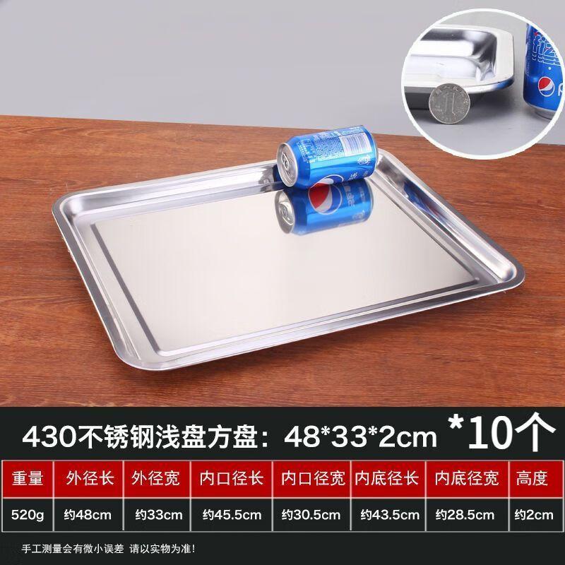 Rectangular Stainless Steel Deep Serving Tray