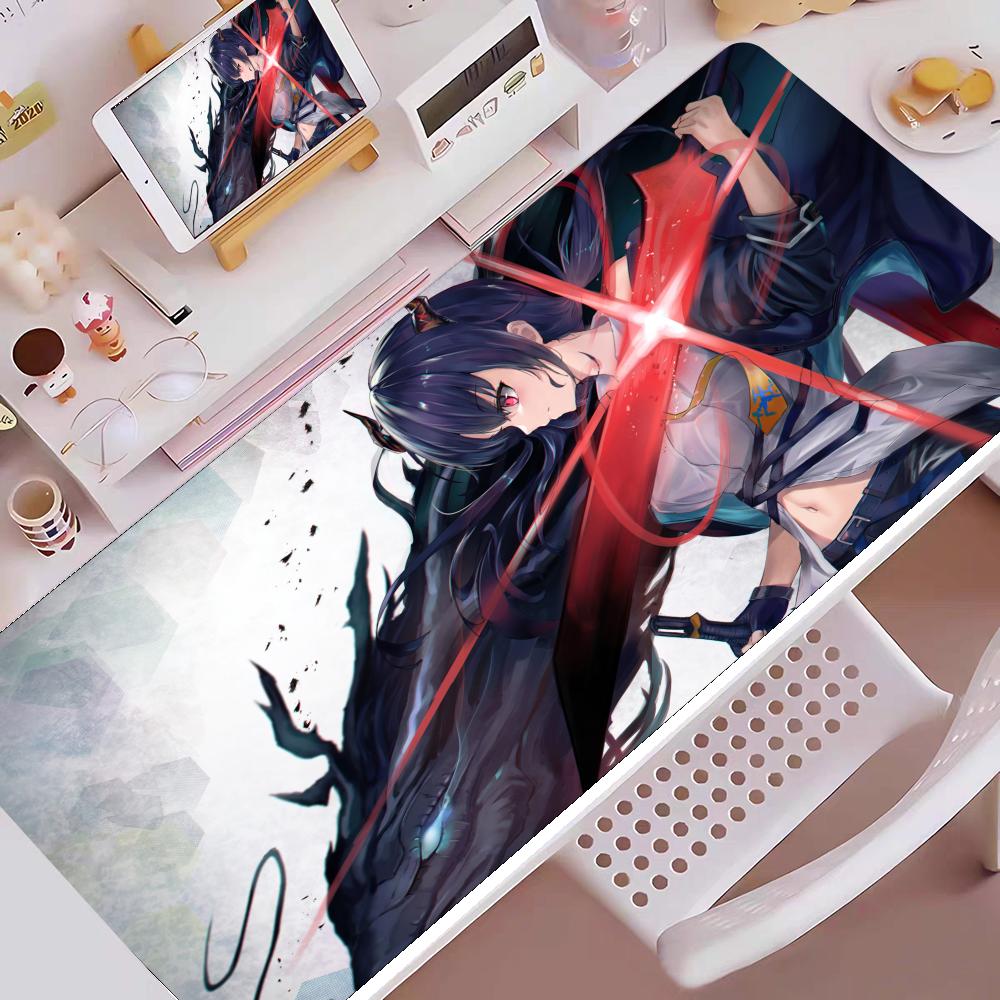 Anime Girl Mouse Pad Cute HD Mousepad Pad Extended Gaming Keyboard  LargeMousepad 90x40cm XXL Gamer Mousepad