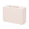 Francfranc Ribbon Cosmetic Light with Mirror and Dresser Box, Pink, Bag-shaped, Portable, Dividers,