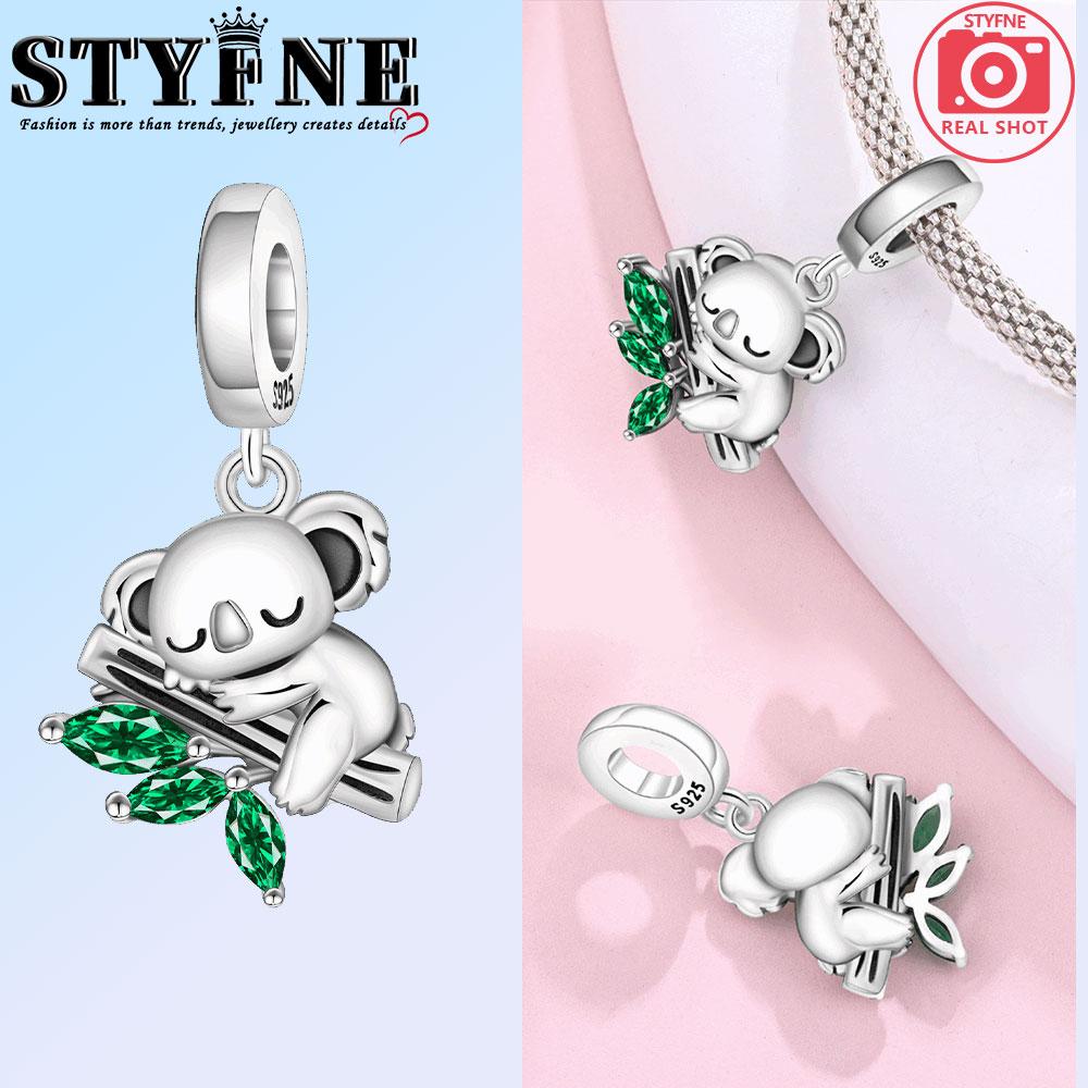 Copper Cute Lamb Cow Bear Mouse Fox Koala Charms Beads Pendant For Original Bracelet Woman Girl Jewelry
