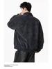 Unisex Retro PU Leather Motorcycle Jacket - Autumn Trend, Loose Fit, Versatile Style
