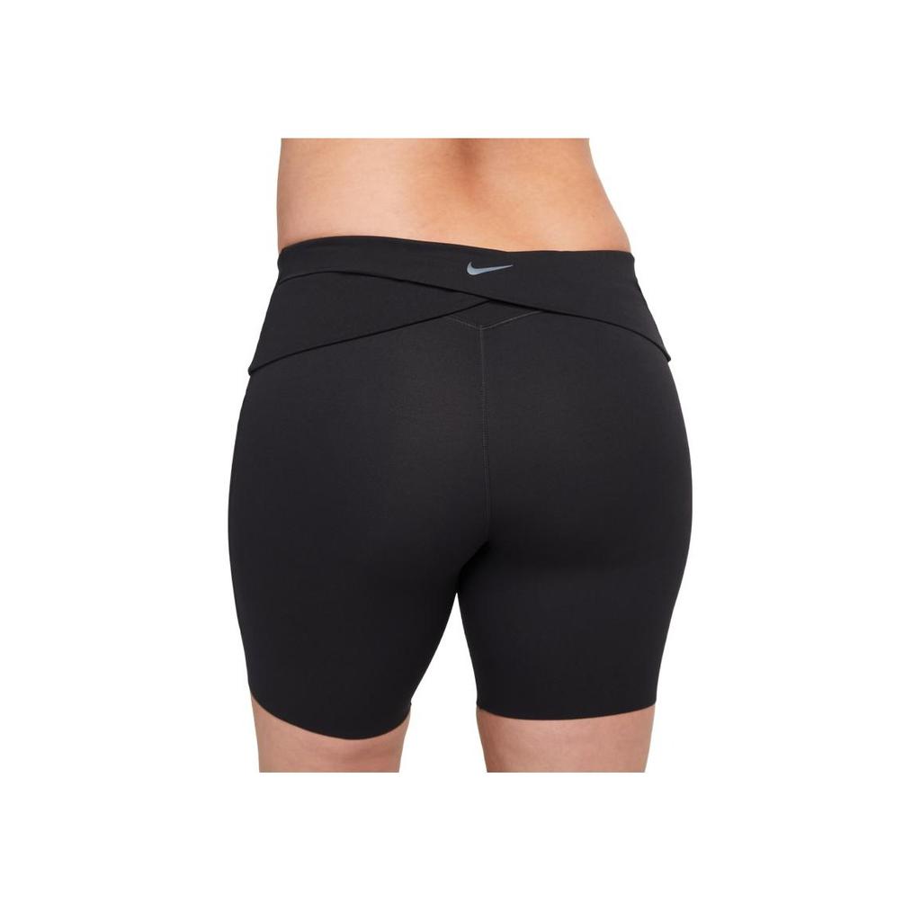 Nike Zenvy Air Series Logo Print Slim Fit High Waist Regular Shorts Women shorts Black FD8640-010
