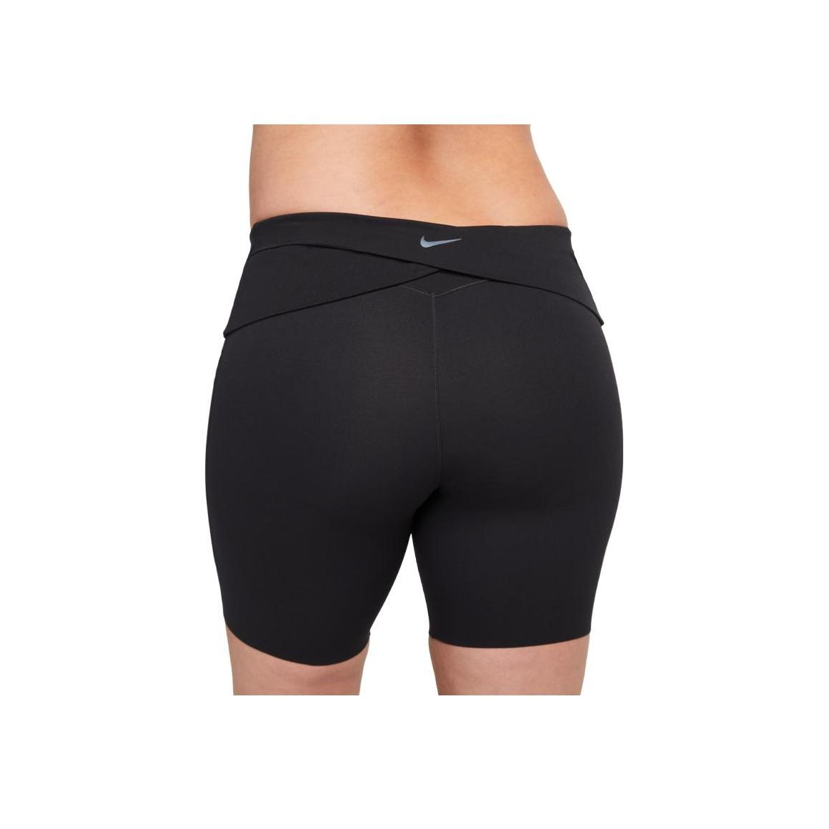 

Nike Женские шорты Zenvy Air Series с логотипом и принтом облегающего кроя, стандартные, с высокой талией, черные FD8640-010 S