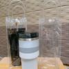 3Pcs Clear Cups Bottle Cover With Convenient Handle PVC Bottle Bag Transparent Bag  Themos Bottle