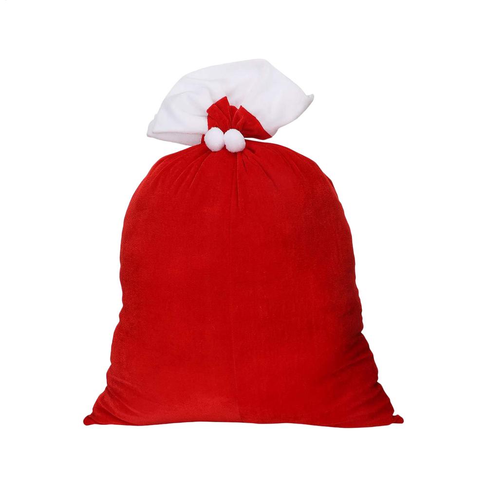 Christmas Drawstring Bags Large Bags Santa Sack Wrapping Sack Party Favor For Treat Toy Thanksgiving Candy New Year Holiday 50x70cm красный