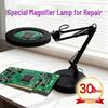 LED Long Arm Desk Lamp with Magnifying Glass – Cross-Border Eye Protection for Reading, Learning, Welding, and Repairs