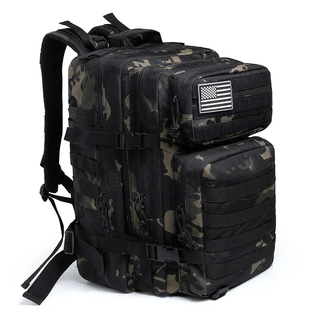 45L Rucksack Große Kapazität Outdoor Rucksack 3-Tage Fitness Wanderrucksack Wander Campingausrüstung Rucksäcke