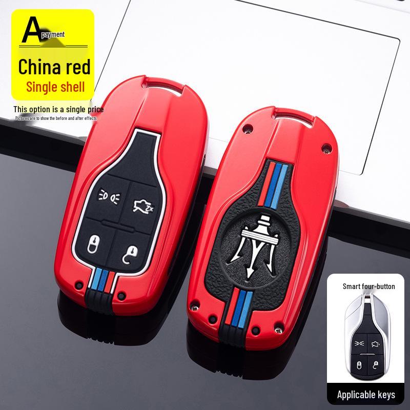

Maserati Key Case for Levante, Quattroporte, Ghibli GT - Luxury Shell & Buckle Set