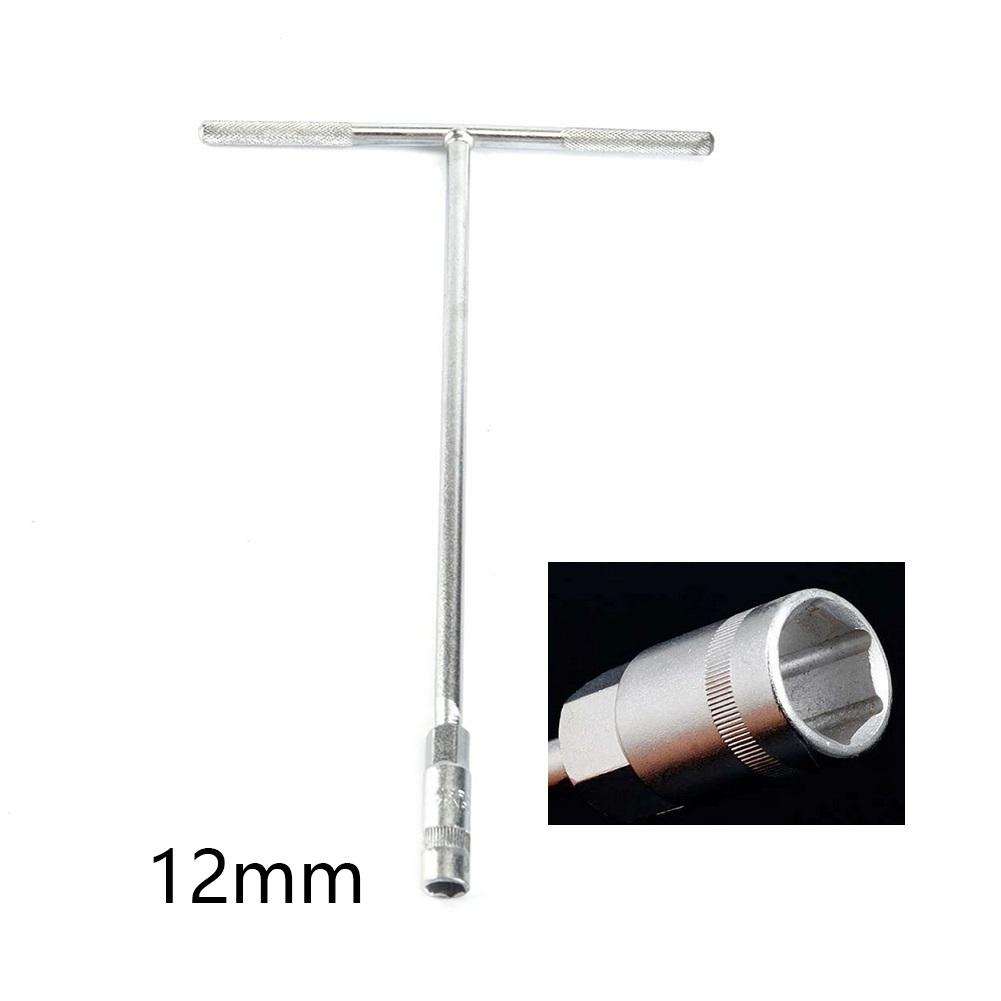 1 Stück T-Griff-Steckschlüsselschlüssel 8 Größen 6-19 mm Metrisch T-Griff-Schlüssel Sechskant Multifunktional Manuell Abnehmbar Reparatur Handwerkzeug
