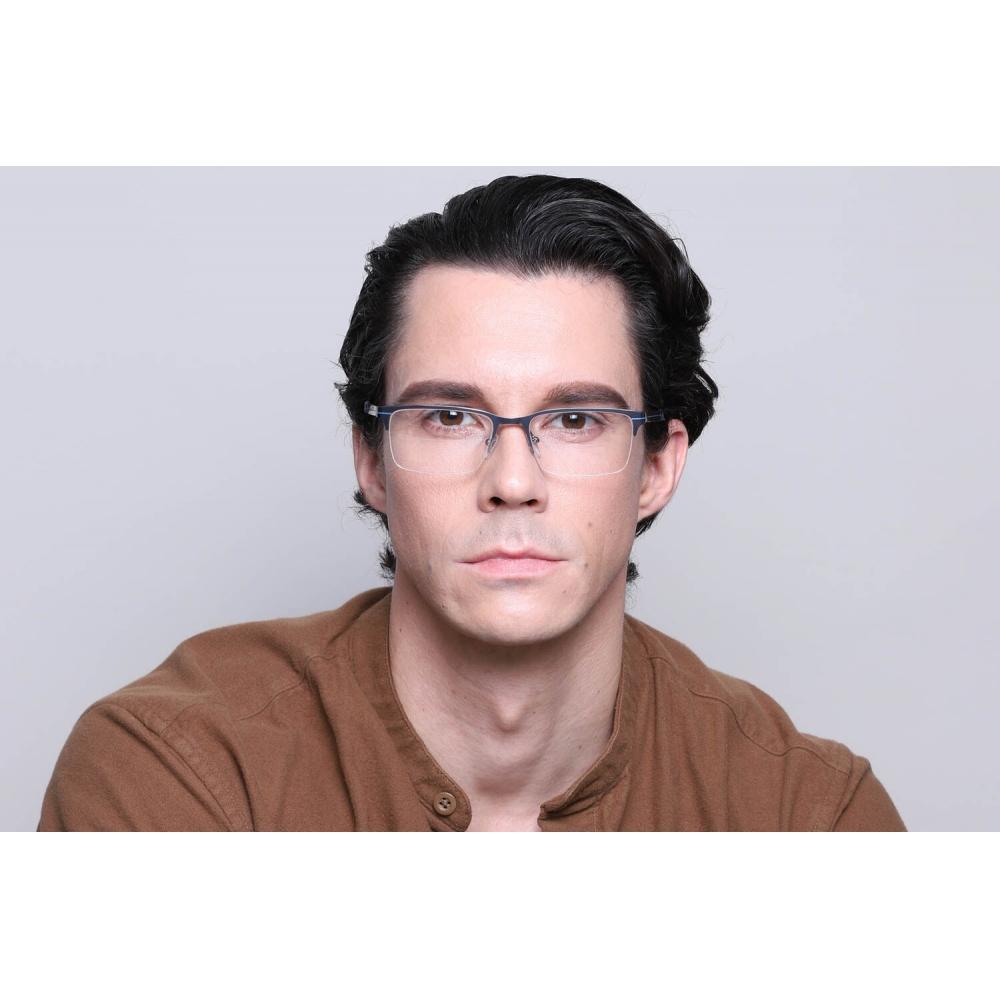 Semi Rimless Rectangle Light Gunmetal Smartbuy Collection Jan Asian Fit 646e Fashion Unisex Eyeglasses