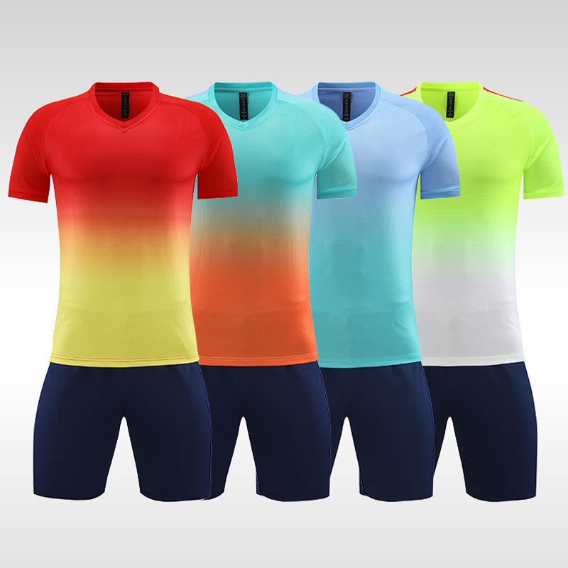 Summer Short-sleeved Football Suit Men's and Women's Sports Training Suit