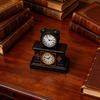 2Pcs Doll House Accessories Diy Dollhouse Miniature Wall Clock European Vintage Clock Furniture Model Decor Toy