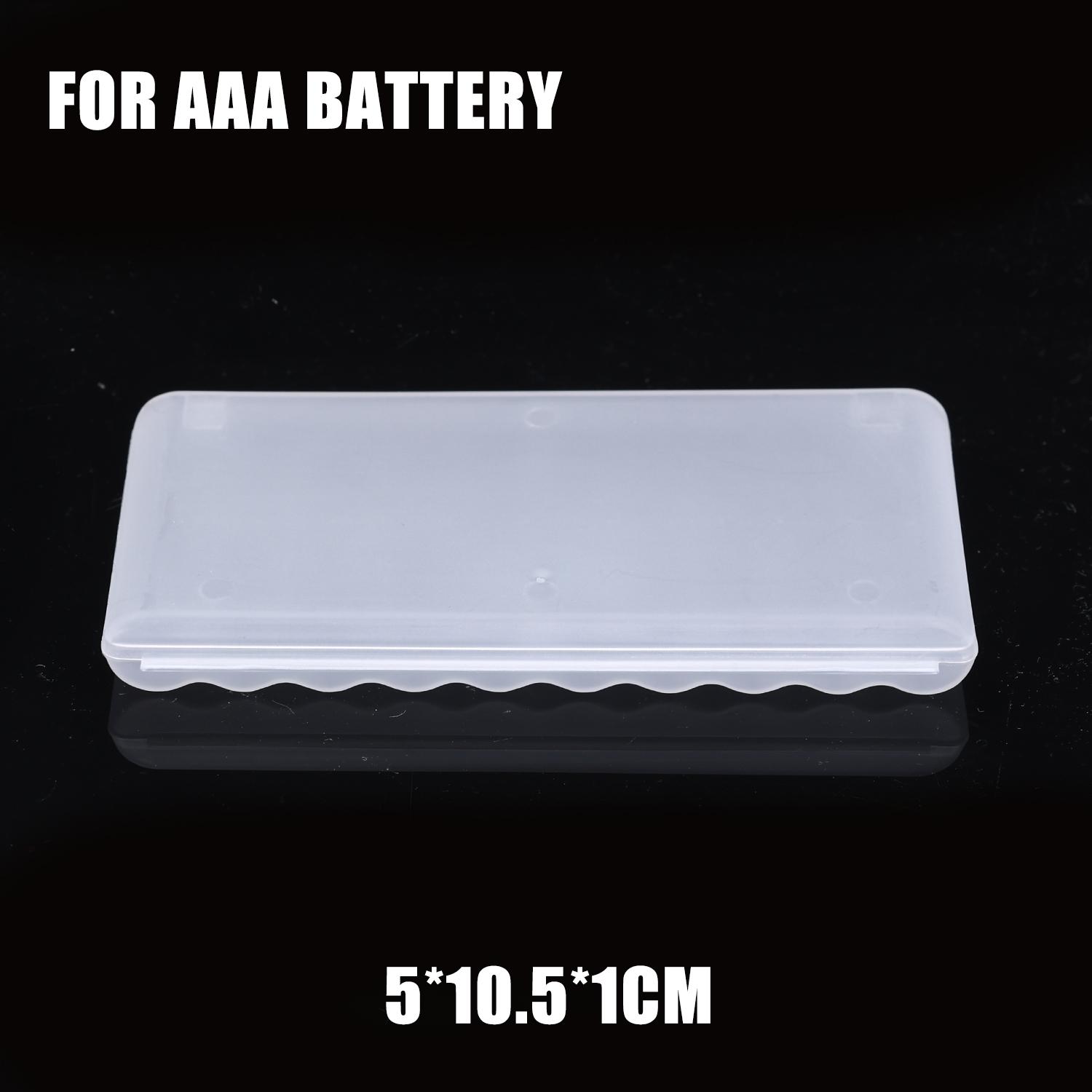

Plastic Transparent Battery Case for AAA AA 18650 10 Slot Large Capacity Case Batteries Portable Travel Storage Office Organizer 1pc
