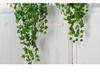 Artificial Ivy Wall-Hanging: Green Trailing Spider Plant Vines with Leaves